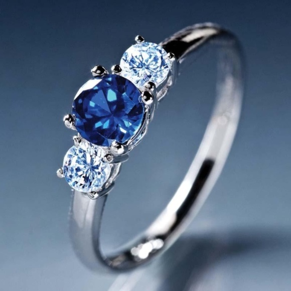 Cielo Scienza Sapphire Sterling Silver Ring size 9